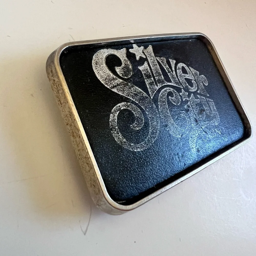 Vintage Silver City Casino Belt Buckle Gambler Gambling 70s Las Vegas